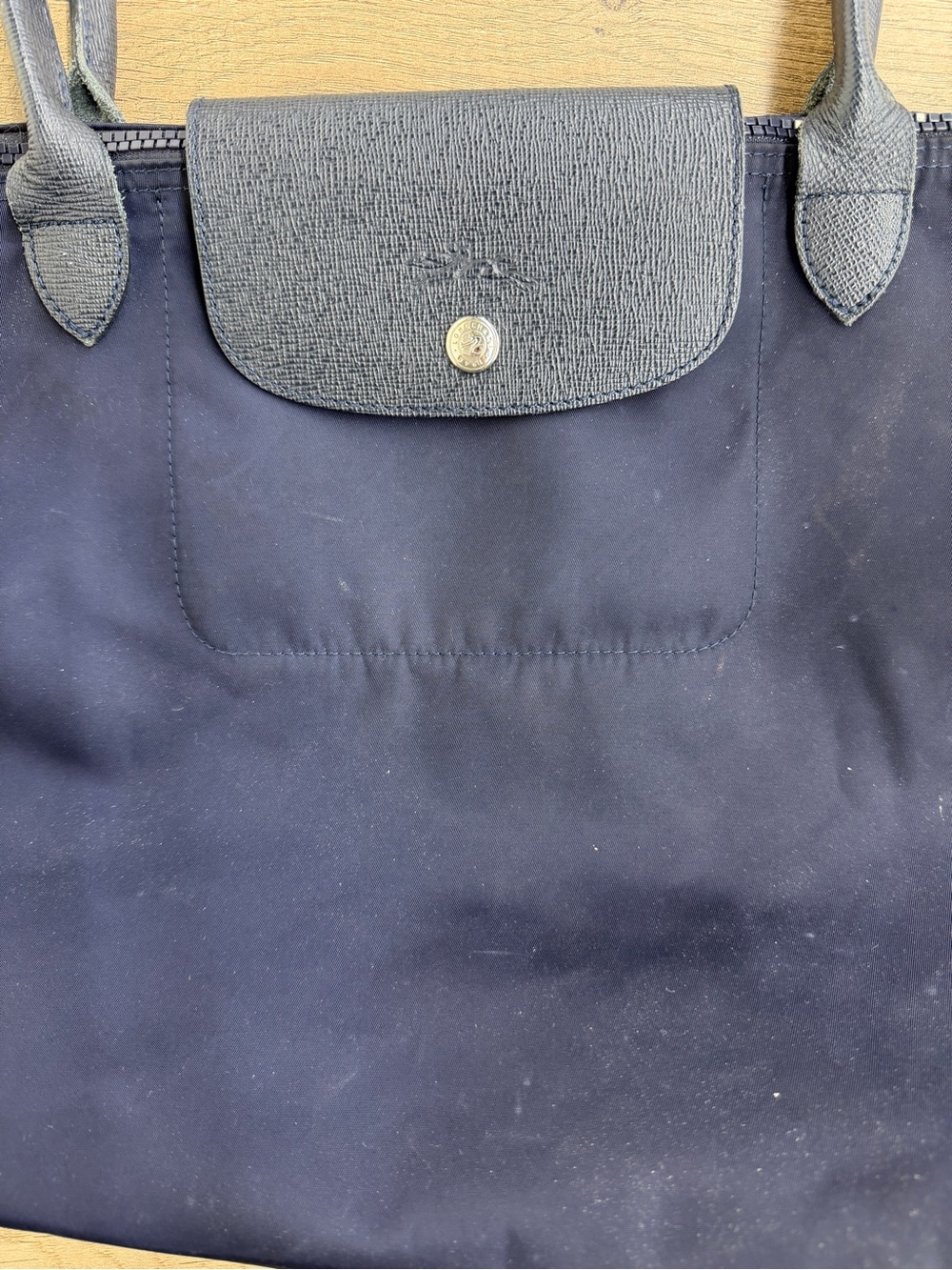 Longchamp Bag Navy Tote large - Picture 5 of 13